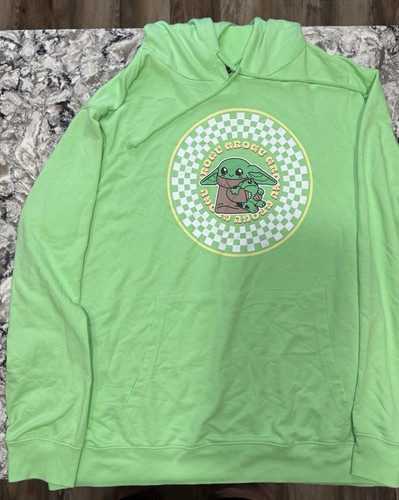 Star Wars, The Mandalorian: "Grogu" Hoodie, Size Womens 2XL, Color Green - Picture 7 of 9