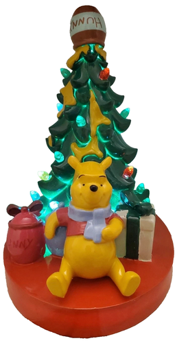 Disney Winnie The Pooh Light Up Christmas Tree Figurine Decorations NEW - Picture 1 of 9