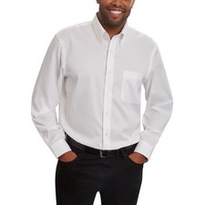 Kirkland Signature Mens Traditional Fit Dress Shirt, Exact Sleeve Length, 17x33