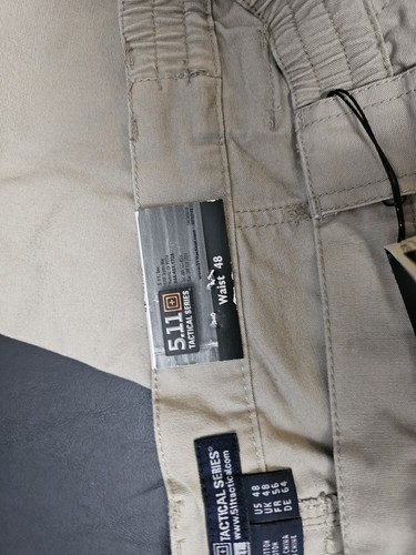 5.11 Tactical Pant Style-74251L Gr. 48 Schrittlänge 27 Khaki 100% Baumwolle Gummibund - Bild 13 von 13