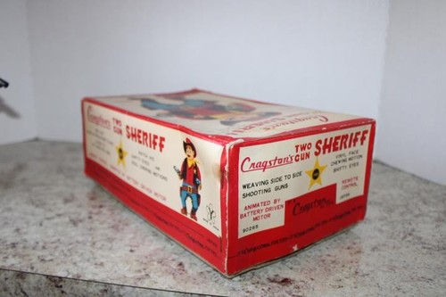 Vintage Sheriff Cragstan Japan mit zwei Waffen ** SIEHE ES FUNKTIONIERT UNTEN ** - Bild 9 von 10