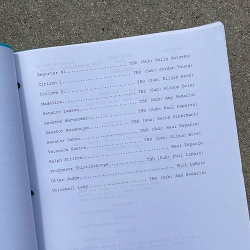 Bojack Horseman See Mr Peanutbutter Run Episode Original 2016 Table Draft Script - Picture 7 of 13