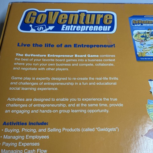 GoVenture Entrepreneur Board Game - Very Rare - Financial Literacy Business Game - Picture 8 of 20