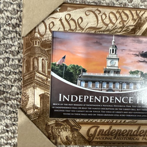 Independence Hall Wooden Picture Frame. Brand New - Picture 2 of 4