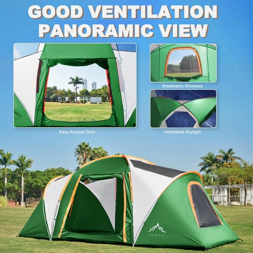 Tents for Camping, Waterproof 10 Person Family Tent with Double Layer & 4 Lar... - Picture 5 of 8
