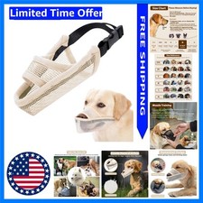 Comfortable Air Mesh Muzzle for Medium Dogs - Ideal for Vet Visits  Walks