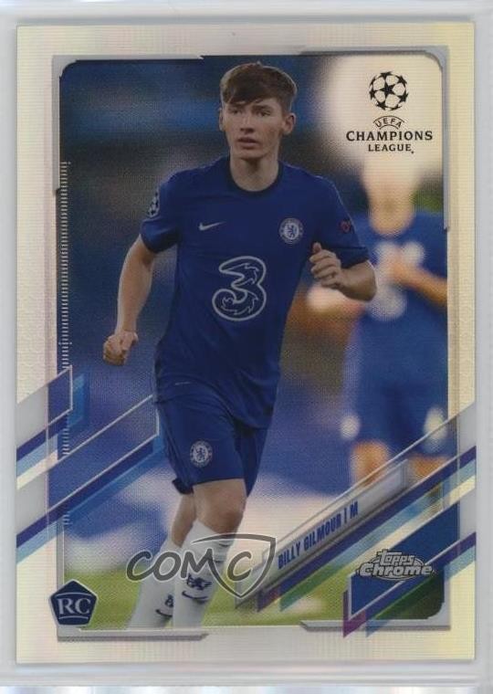 2020-21 Topps Chrome UCL Refractor Billy Gilmour #66 Rookie RC 0nr3