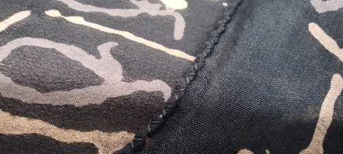 Vintage Pure Silk Black Scarf Scribble MADE IN INDIA 1980s Silk Fashion Unisex - Picture 14 of 18