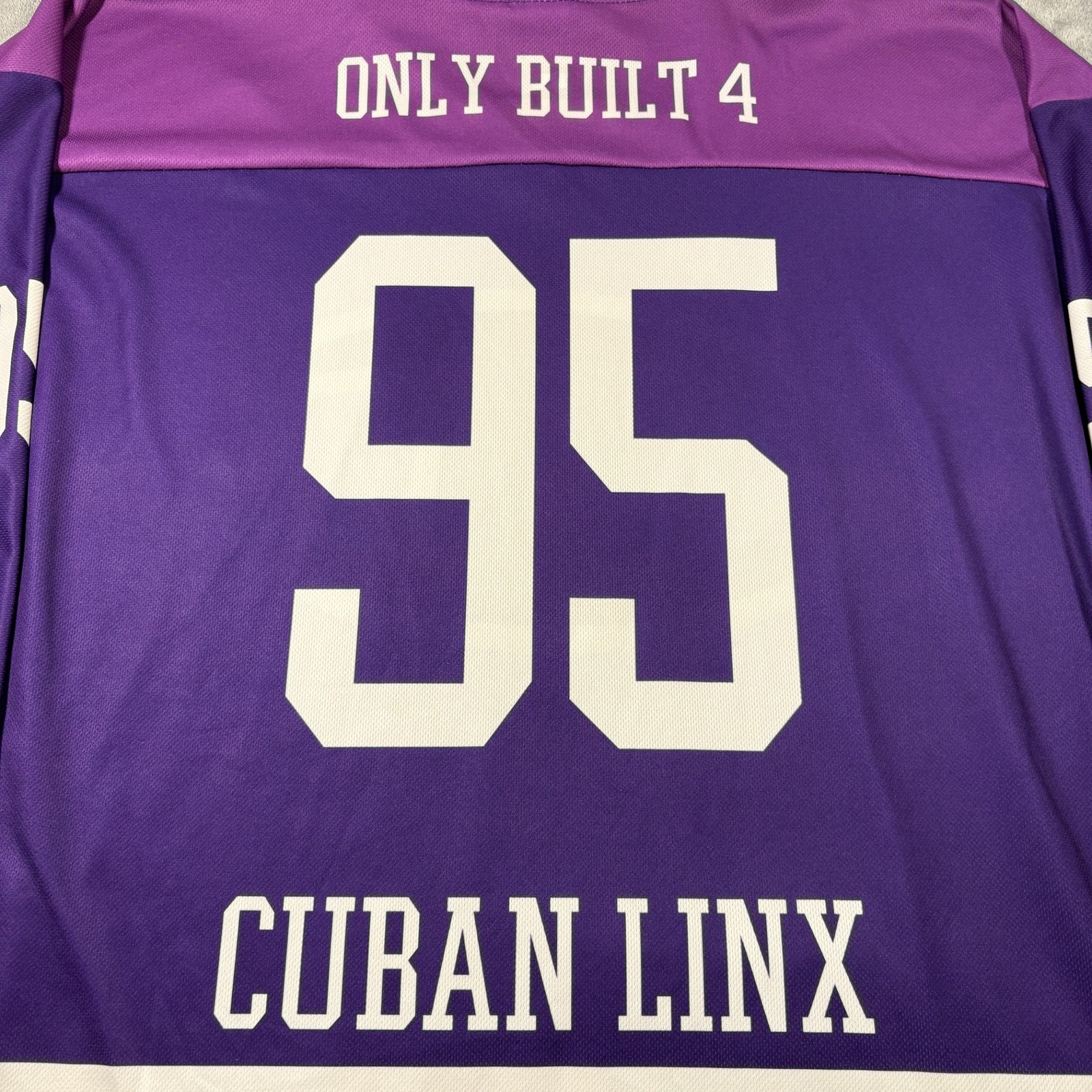 Vintage Champion Jersey Mens 2XL Purple Only Built 4 Cuban Linx #94 Raekwon Rap image 8