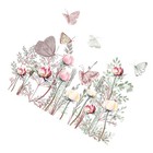 1 Sheet Living Room Decals Vivid Butterflies Flowers Sticker Bedroom Wallpaper
