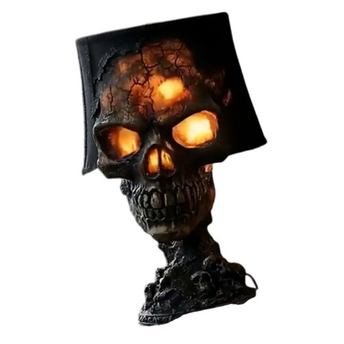 Multipurpose Resin LED Light Skeleton Desk Lamp with Cable Halloween Decoration - Picture 7 of 8