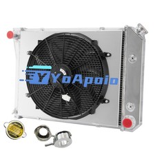 3 Row Aluminum Radiator Shroud Fan 1968-1974 Chevy Nova