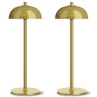 2 Pack Cordless Table Lamp, 5000mAh Portable Rechargeable Table Brushed Gold-2
