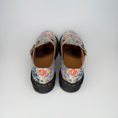Dr. Martens Floral Mash Up Mary Jane Grueso Pergamino LA004 Para Mujer EE. UU. 5 - Imagen 4 de 7