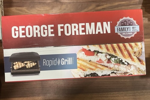 George Foreman Rapid Grill Indoor Grill & Panini Press family size - Picture 3 of 6