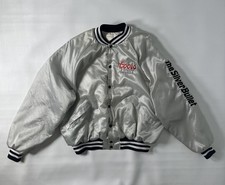 Vintage 80 s King Louie Coors Light The Silver Bullet Bomber Jacket USA- XL