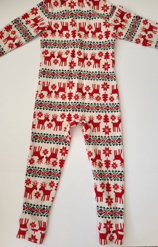 Adult Hanna Andersson Dear Deer Marshmallow Fleece Jumpsuit Pajama size Medium - Picture 5 of 7