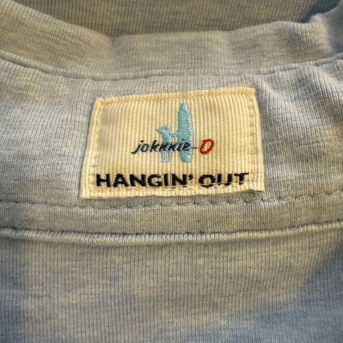 Johnnie-O Men's Hangin' Out Heathered Original 4-Button Polo Shirt Blue Sz Large - Picture 4 of 10