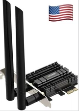 WiFi 6E PCI-E Dual Band Network Card AX1800Mbps 802.11AX Bluetooth Adapte Bt New