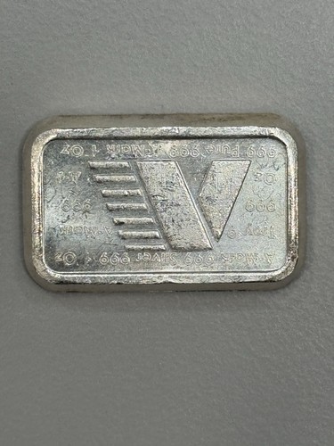 VINTAGE A-MARK 1 OZ TROJA .999 SILBERBARREN 1981 - Bild 1 von 3