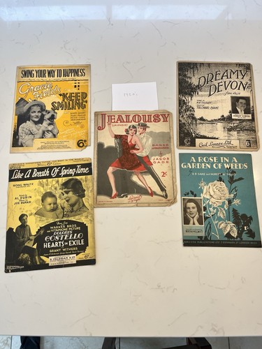 Sheet Music Bundle , Over 90 Pieces, 1920’s To 1950’s , many from WW2 Era. - Picture 2 of 11