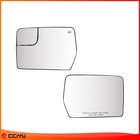 Left & Right Mirror Glass Heated Fits 2011 2012 2013 2014 Ford F-150 Wholesale