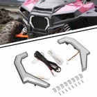 For Polaris RZR XP 1000 2014-2018 Clear LED Grille Light Turn Signal Fang Accent