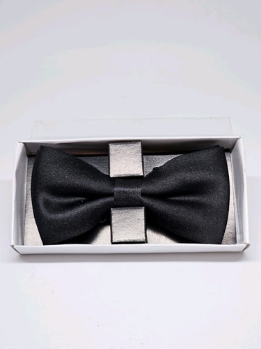 Mens Bowtie PreTied Adjustable Necktie Solid Color Formal Wedding Party Tuxedo - Picture 10 of 11