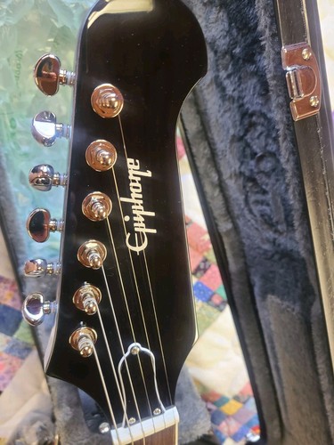 Dave Grohl DG-335 Pelham Blue Epiphone "Excellent New Condition" with case - Picture 3 of 12