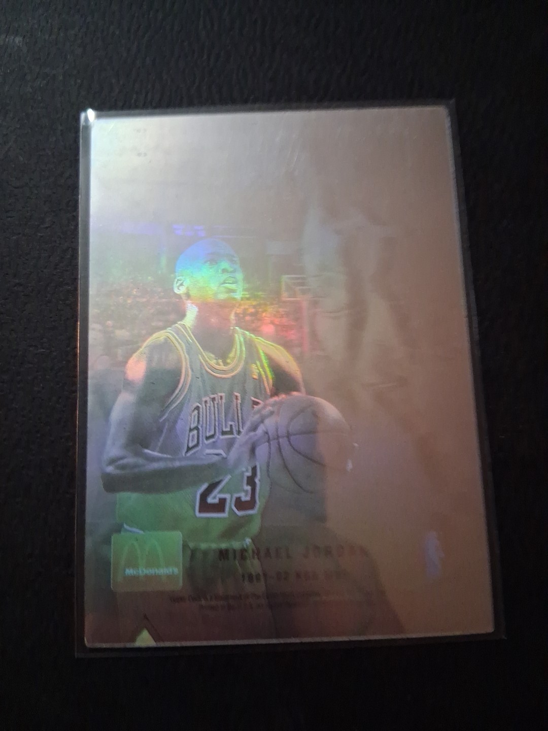 1992-93 Upper Deck MICHAEL JORDAN McDonalds Hologram NBA MVP Blank Back Bulls