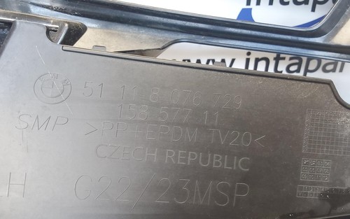 FOG LIGHT SURROUND BMW 4 SERIES G22/G23 2020 LEFT N/S 8076729 w/ SENSOR - Picture 4 of 4