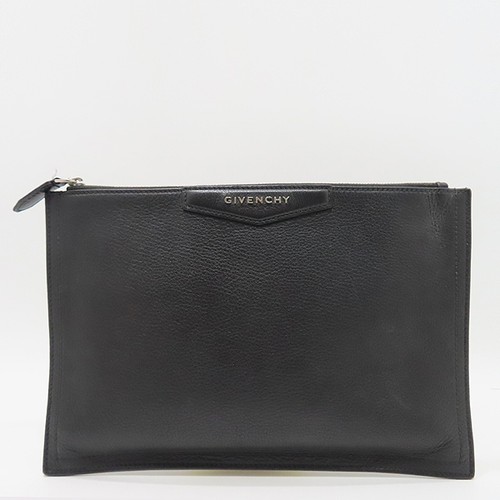 GIVENCHY BB609CB00B Black Leather Medium Antigona Clutch Bag - Picture 2 of 7