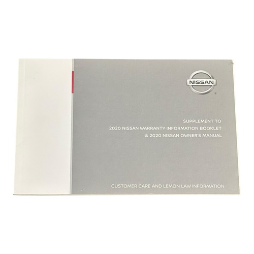 2020 Nissan Murano Owners Manual Reference Warranty Case Set Embroidered Nissan - Picture 7 of 15