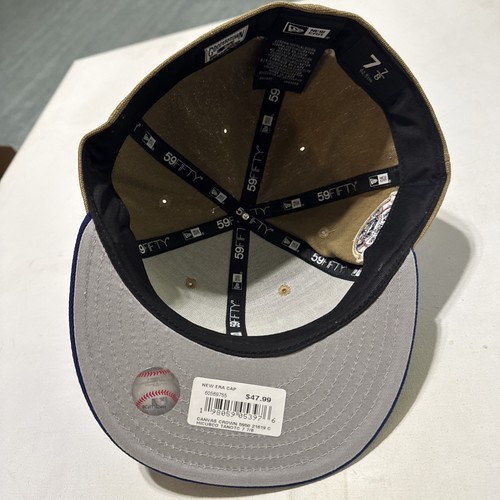 1907 World Series Chicago Cubs 59Fifty Fitted Hat Brown Burlap 7 7/8 Blue MLB - Picture 12 of 24