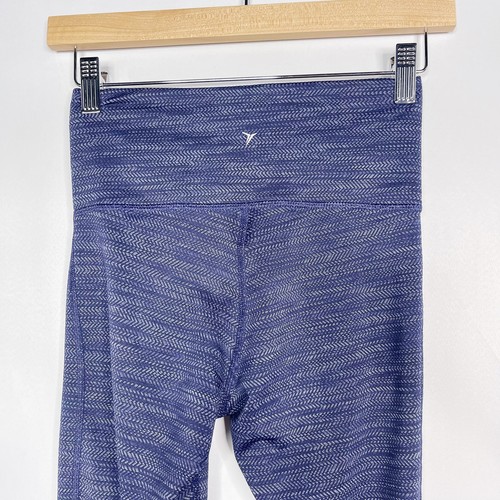 Old Navy Womens XSmall XS Spacedye Blue Go-Dry Pieced Leggings Workout Yoga - Picture 5 of 7