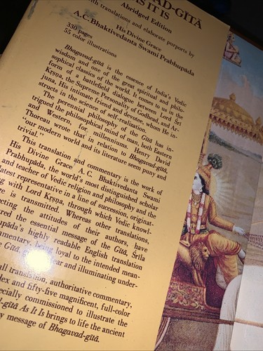 Bhagavad Gita As It Is Bhaktivedanta Swami Prabhupada VTG 1972 Hardcover  - Imagen 2 de 13