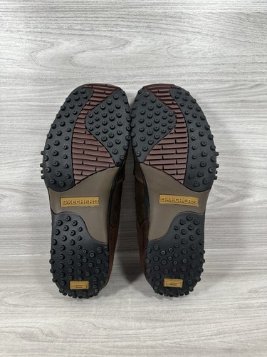 Skechers SN 60375 Braun Leder Sneaker Herren Größe UK8 Fahrschuhe - Bild 5 von 7