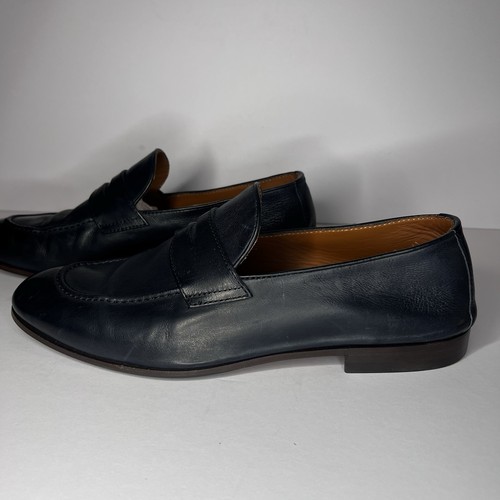 BRUNELLO CUCINELLI Men’s ‘Flex’ Leather Penny Loafers Black $1100 - Picture 5 of 14