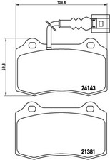 Bremsbelagsatz Scheibenbremse PRIME BREMBO P 85 104 für SEAT LEON 1M1 Cupra