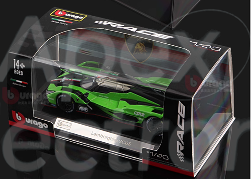 Bburago 1:43 Lamborghini SC63 Diecast Model Racing Car New in Box - Picture 7 of 7