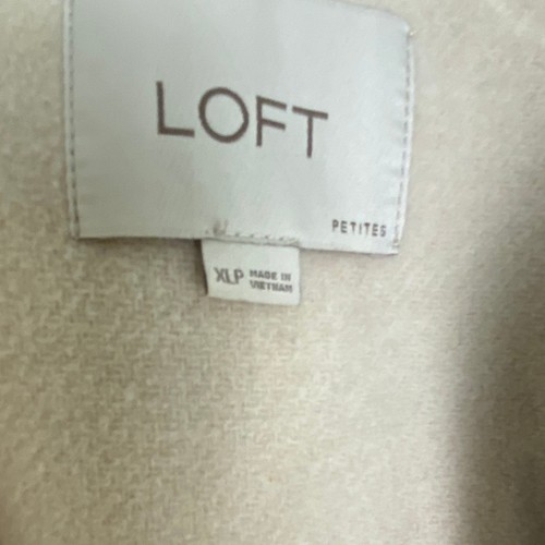 LOFT Wool Blend Shacket Cream Oversized Neutral Layer Quiet Luxury Fall - Bild 4 von 15