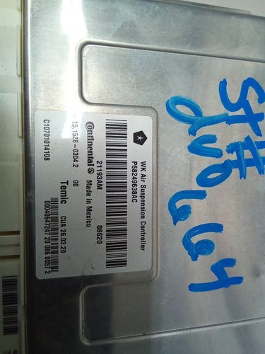 Chassis ECM Suspension Wk Body VIN E Or F Fits 16-22 GRAND CHEROKEE 823236 - Picture 3 of 12