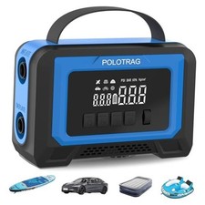 Paddle Board Pump, Tire Inflator Portable Air Compressor - Cordless Lake Blue
