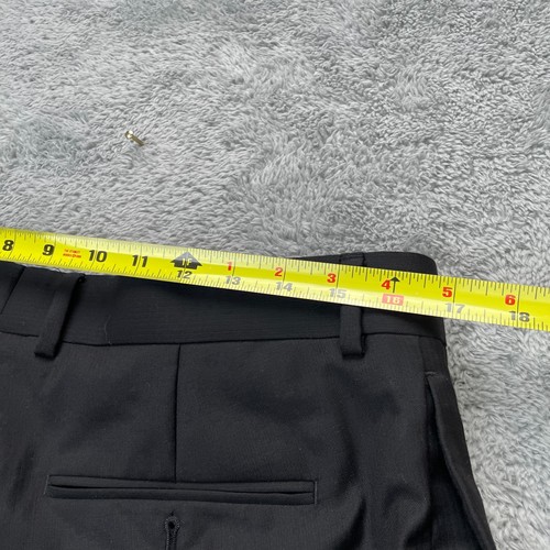 Vintage Hugo Boss Anzug Herren 38R Schwarz 2 Teiler Wolle Einreiher Blazer Hose USA - Bild 24 von 24