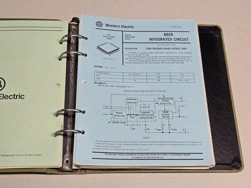 RARE Original Bell Labs Systems Integrated Circuits V2 Data Design Manual Binder - Photo 12/20