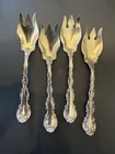4 Gorham Strasbourg SS Small GW  Ice Cream Fork Spoons 5",  LAG + 12 salad forks