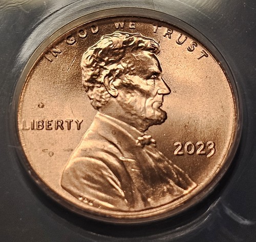 2023 Extra "V" Lincoln Cent Penny Graded ANACS MS67RD Rare VDB-V Error+++ - Picture 2 of 4