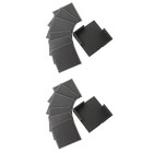 12 PCS PU Table Mat Heat-Resistant Square Coaster for Cup Glass