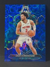 CADE CUNNINGHAM 2023-24 PANINI MOSAIC #81 BLUE SCOPE PRIZM /25