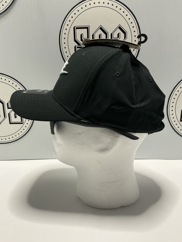 30 $ Nike Air Sportswear Rise strukturierte Swooshflex Futura Mütze schwarz Größe M/L - Bild 4 von 11